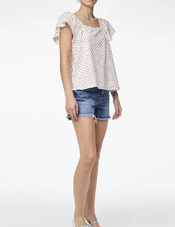 Bluza Pieces, alb
