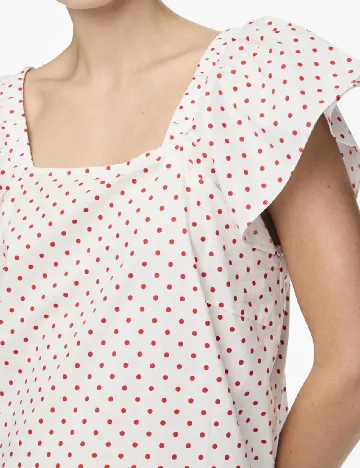 Bluza Pieces, alb