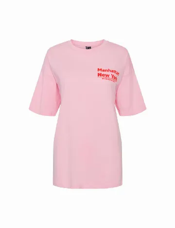 Tricou Oversize Pieces, roz