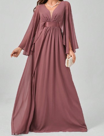 Rochie lunga SHEIN, roz pudra