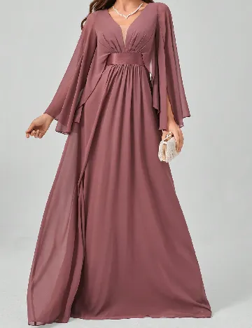 Rochie lunga SHEIN, roz pudra