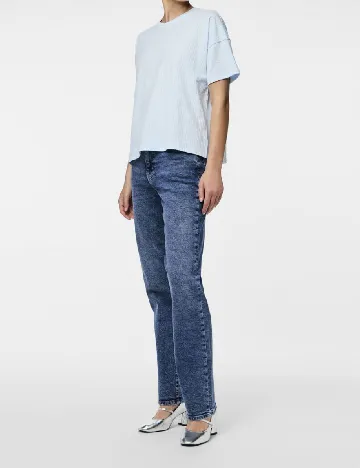 Tricou Pieces, bleu
