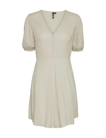 Rochie scurta Pieces, crem