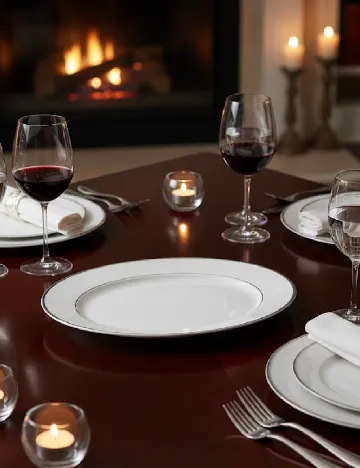 Farfurie Amely Jones, ecru Alb