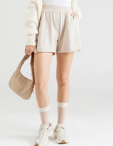 Pantaloni scurti Pieces, crem
