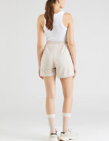 Pantaloni scurti Pieces, crem