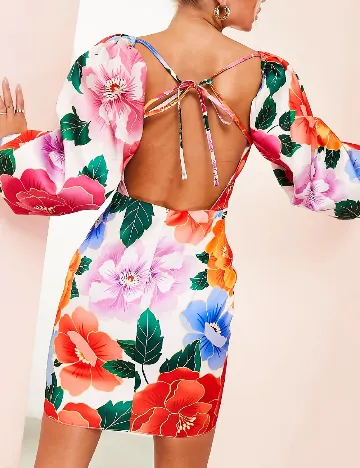 Rochie scurta ASOS, floral Floral print