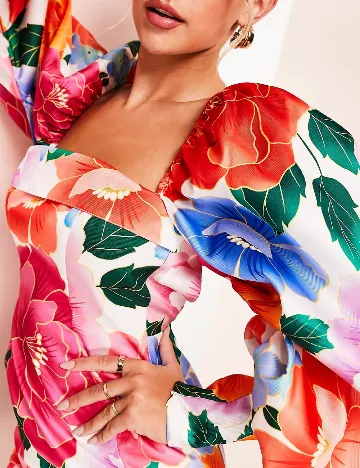 Rochie scurta ASOS, floral Floral print