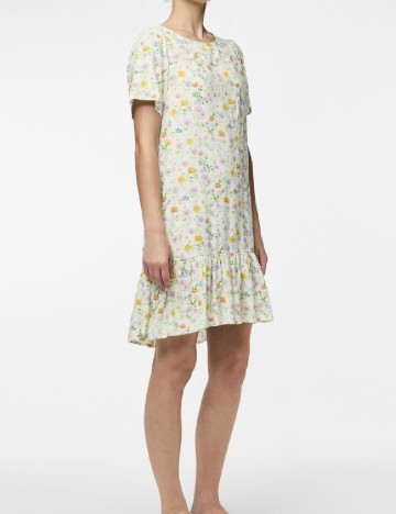Rochie scurta Pieces, floral print