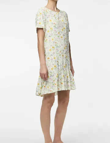 Rochie scurta Pieces, floral print
