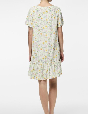 Rochie scurta Pieces, floral print