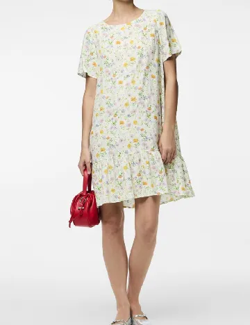 Rochie scurta Pieces, floral print