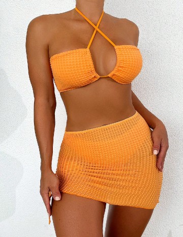 Costum de baie SHEIN, portocaliu