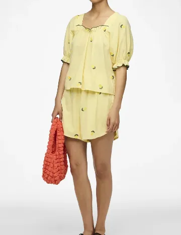 Bluza Pieces, galben
