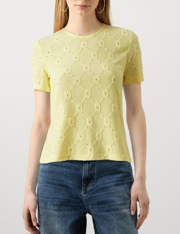 Bluza Pieces, galben