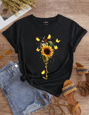 Tricou SHEIN, negru