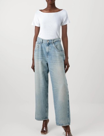Tricou Pieces, alb