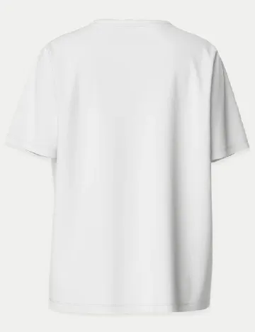 Tricou Pieces, alb