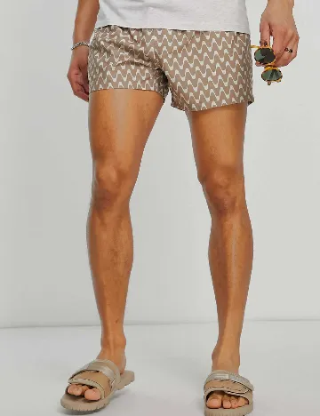Short de baie ASOS, maro