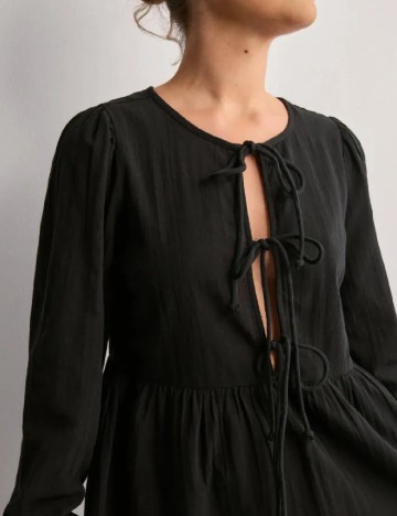 Rochie scurta Pieces, negru