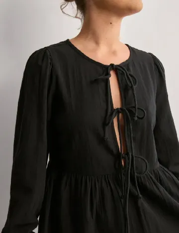 Rochie scurta Pieces, negru Negru