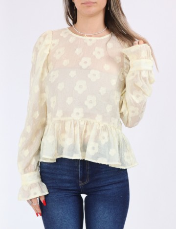Bluza Pieces, galben