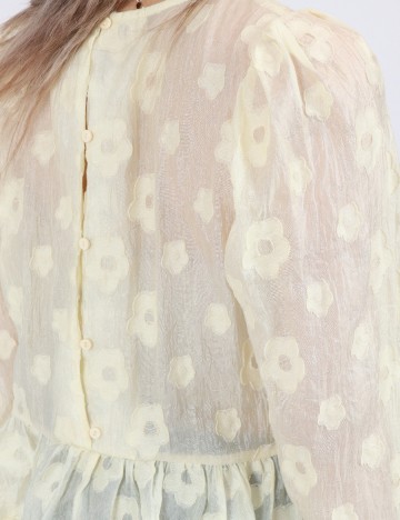 Bluza Pieces, galben