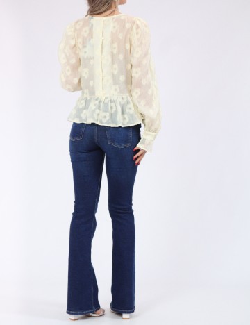 Bluza Pieces, galben