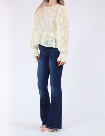 Bluza Pieces, galben