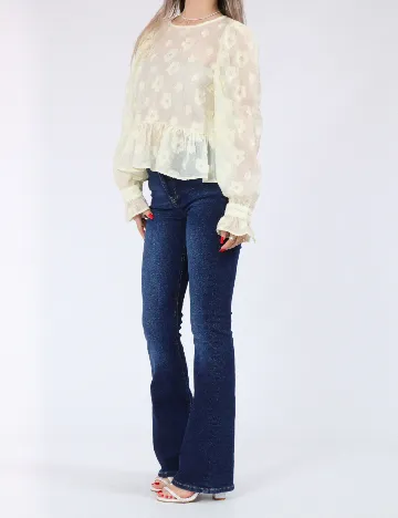 Bluza Pieces, galben