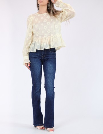 Bluza Pieces, galben