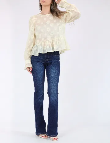 Bluza Pieces, galben