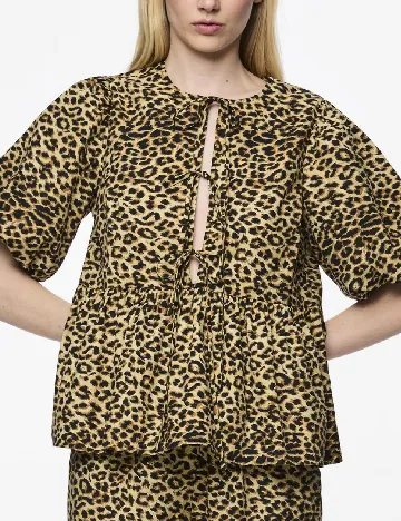 Bluza Pieces, animal print