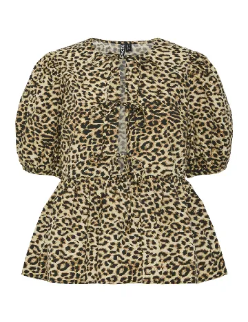 Bluza Pieces, animal print