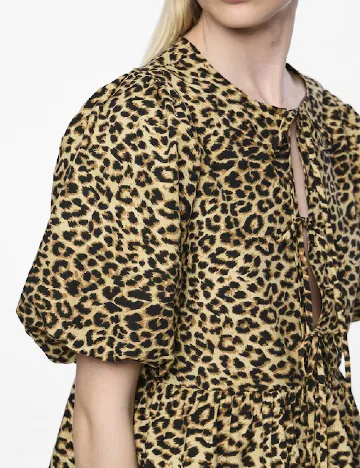 Bluza Pieces, animal print
