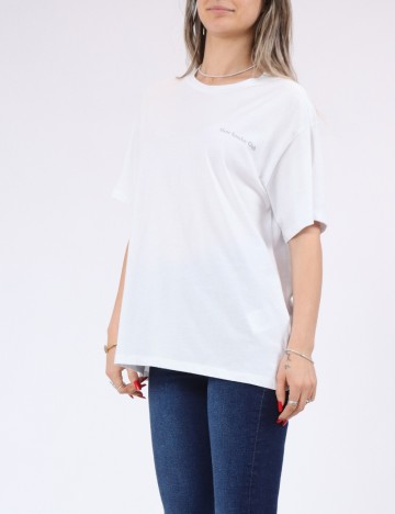 Tricou Pieces, alb