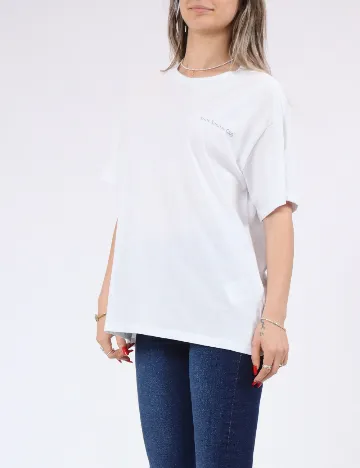 Tricou Pieces, alb