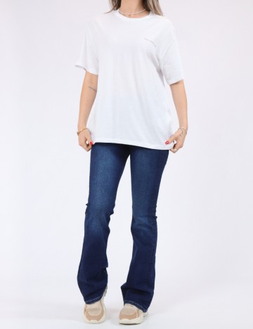 Tricou Pieces, alb