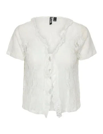 Bluza Pieces, alb