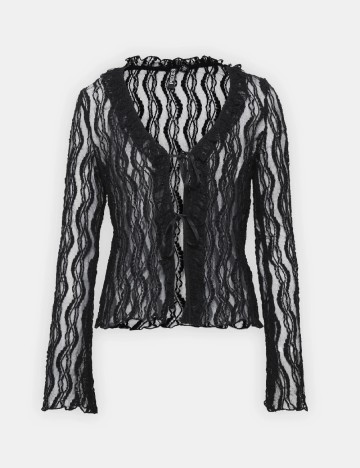 Bluza Pieces, negru