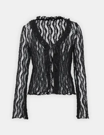 Bluza Pieces, negru