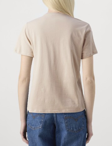 Tricou Pieces, crem