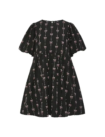 Rochie scurta Pieces, negru Negru
