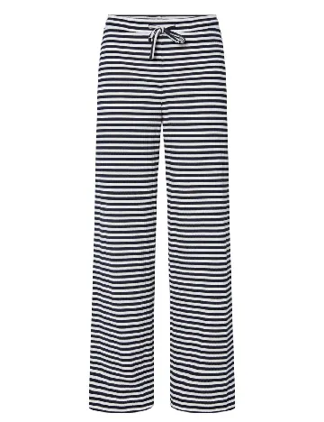 Pantaloni Pieces, alb/albastru Albastru
