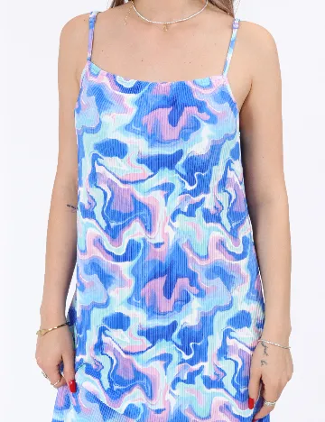 Rochie lunga Pieces, albastru