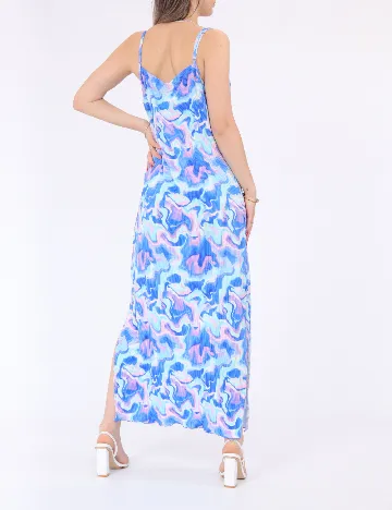 Rochie lunga Pieces, albastru