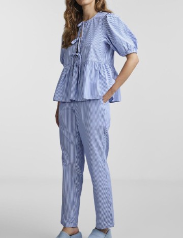 Bluza Pieces, albastru