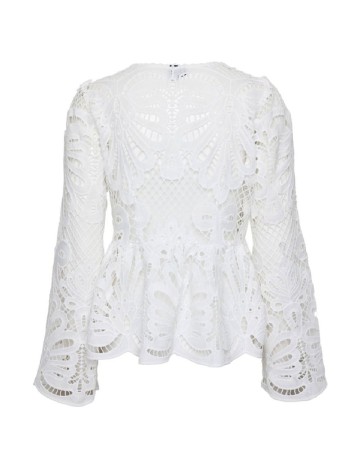 Bluza Pieces, alb