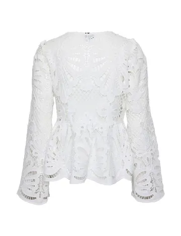 Bluza Pieces, alb