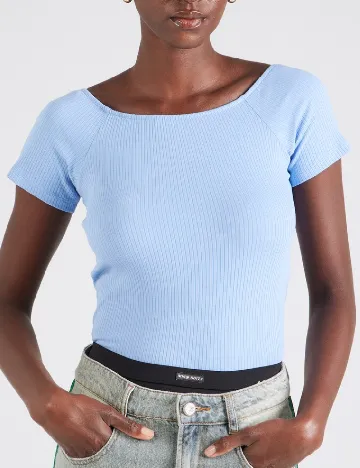 Tricou Pieces, albastru